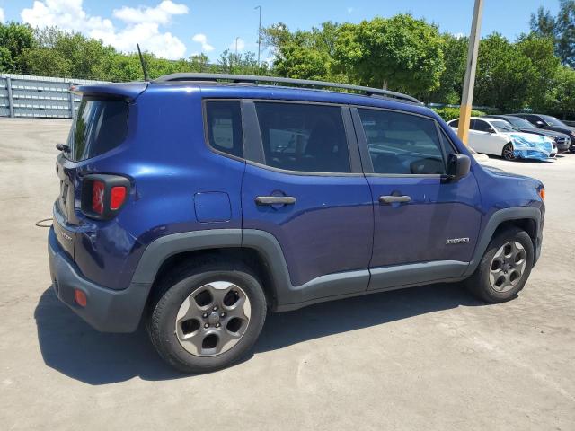 ZACCJAAB2HPG17776 - 2017 JEEP RENEGADE SPORT BLUE photo 3