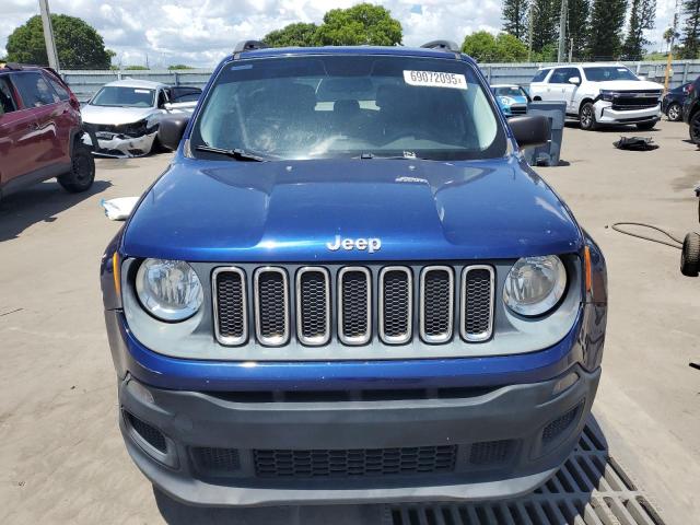 ZACCJAAB2HPG17776 - 2017 JEEP RENEGADE SPORT BLUE photo 5