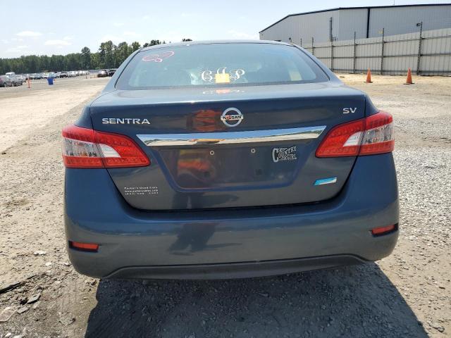 3N1AB7APXEL673247 - 2014 NISSAN SENTRA S BLUE photo 6