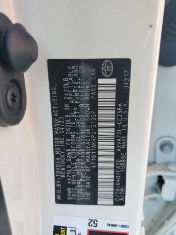 4T1G11AK4PU151357 - 2023 TOYOTA CAMRY SE NIGHT SHADE WHITE photo 12