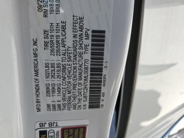 5J8TC2H70ML008770 - 2021 ACURA RDX ADVANCE Ağ foto 12