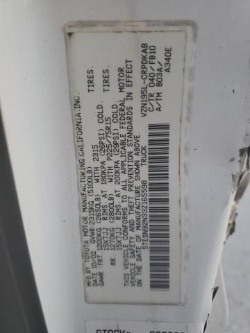 5TESN92N33Z165598 - 2003 TOYOTA TACOMA XTRACAB PRERUNNER თეთრი ფოტო 12