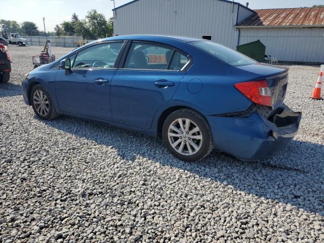 19XFB2F82CE078403 - 2012 HONDA CIVIC EX BLUE photo 2