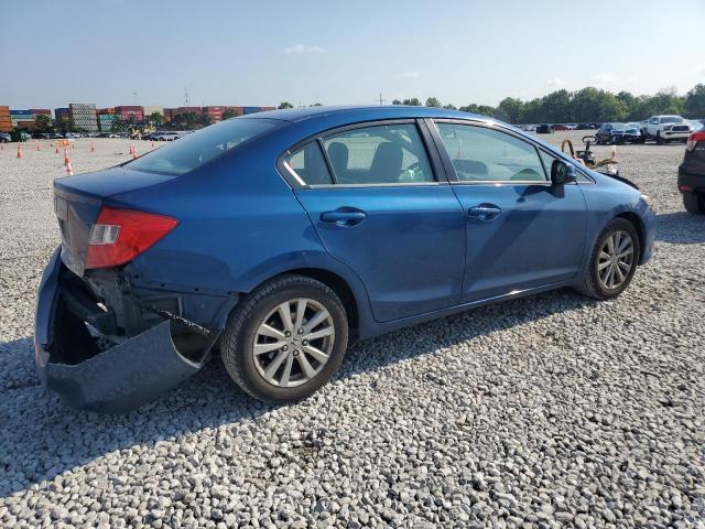 19XFB2F82CE078403 - 2012 HONDA CIVIC EX BLUE photo 3