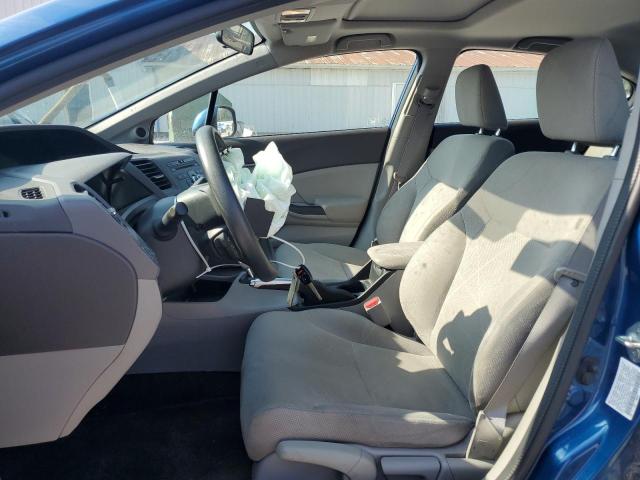 19XFB2F82CE078403 - 2012 HONDA CIVIC EX BLUE photo 7