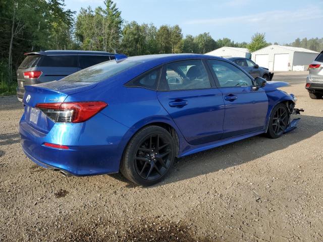 2HGFE2F53NH110149 - 2022 HONDA CIVIC SPORT BLUE photo 3