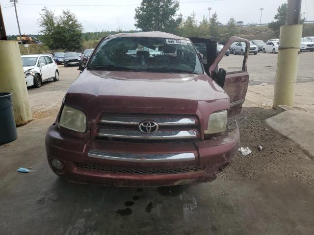 5TBRU34106S466851 - 2006 TOYOTA TUNDRA ACCESS CAB SR5 BURGUNDY photo 5