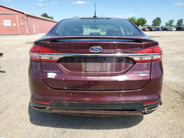 3FA6P0D9XHR331202 - 2017 FORD FUSION TITANIUM 勃艮第红 照片 6