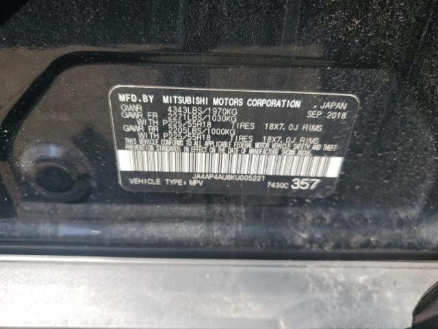 JA4AP4AU8KU005221 - 2019 MITSUBISHI OUTLANDER SE BLACK photo 13