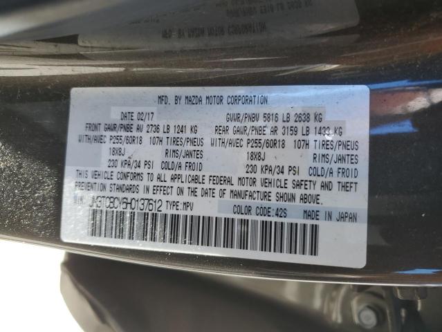 JM3TCBCY6H0137612 - 2017 MAZDA CX-9 TOURING Qəhvəyi foto 13