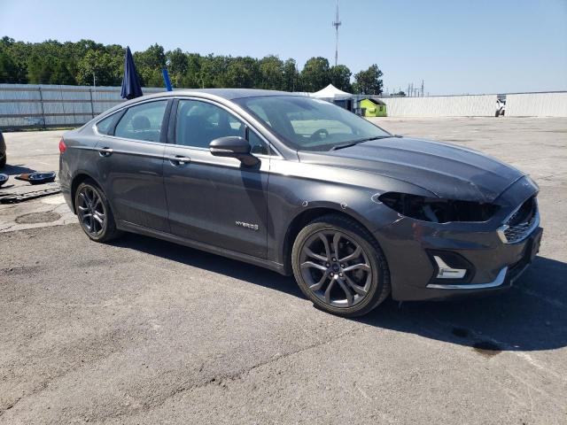 3FA6P0RU1KR141566 - 2019 FORD FUSION TITANIUM GRAY photo 4