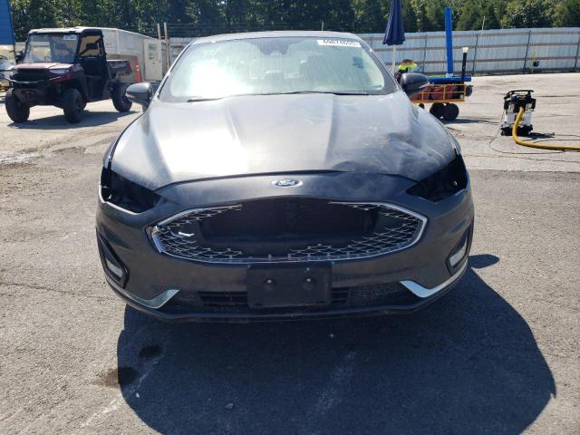 3FA6P0RU1KR141566 - 2019 FORD FUSION TITANIUM GRAY photo 5