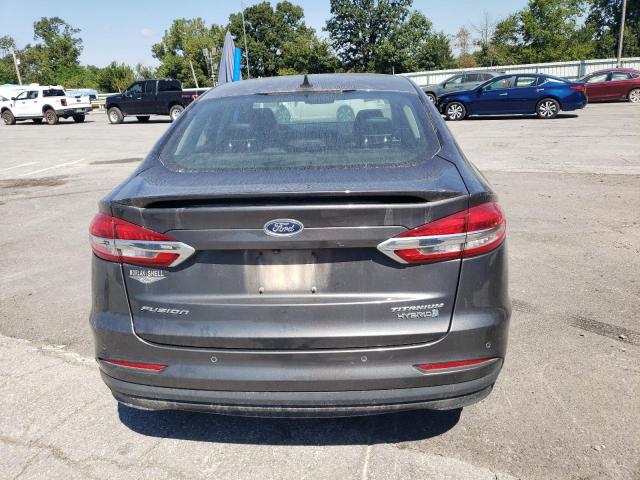 3FA6P0RU1KR141566 - 2019 FORD FUSION TITANIUM GRAY photo 6
