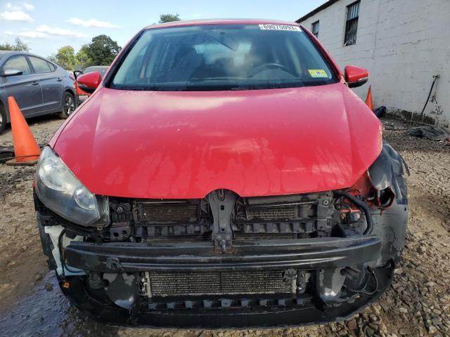 WVWDM7AJ4BW152661 - 2011 VOLKSWAGEN GOLF RED photo 5