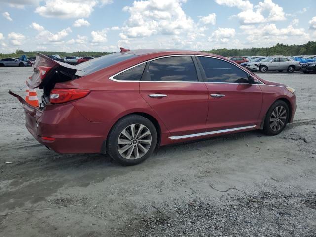 5NPE34AF1GH305821 - 2016 HYUNDAI SONATA SPORT MAROON photo 3