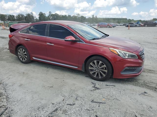 5NPE34AF1GH305821 - 2016 HYUNDAI SONATA SPORT MAROON photo 4