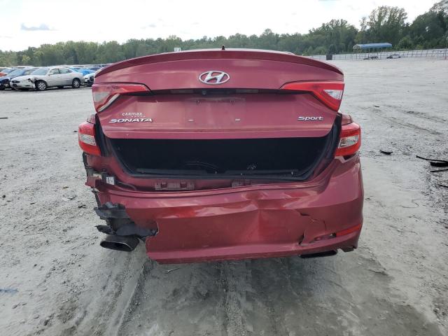 5NPE34AF1GH305821 - 2016 HYUNDAI SONATA SPORT MAROON photo 6