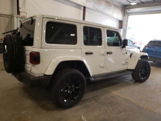 1C4JJXP6XNW259894 - 2022 JEEP WRANGLER U SAHARA 4XE WHITE photo 3