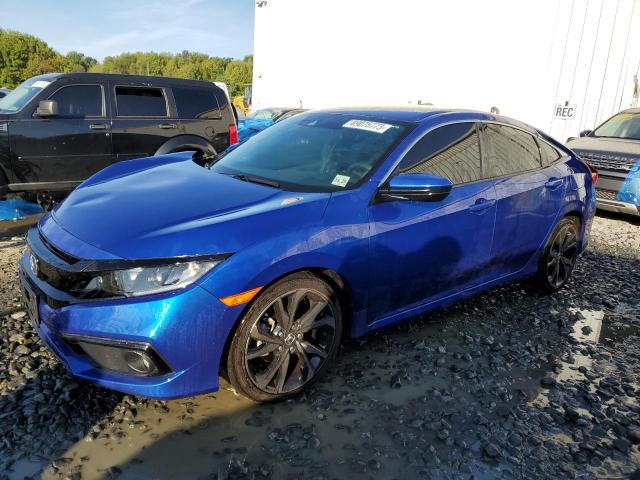 2HGFC2F89LH593420 - 2020 HONDA CIVIC SPORT 蓝色 照片 1
