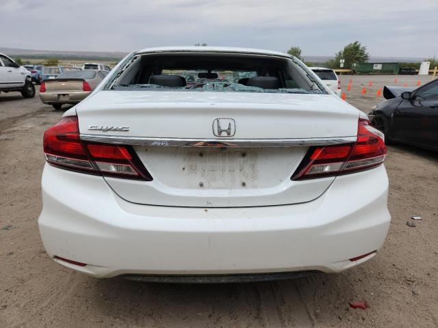 19XFB2F90DE200637 - 2013 HONDA CIVIC EXL Weiß Foto 6