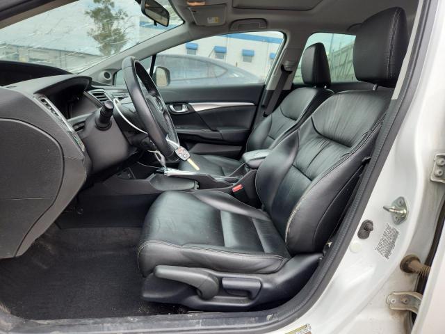 19XFB2F90DE200637 - 2013 HONDA CIVIC EXL Weiß Foto 7