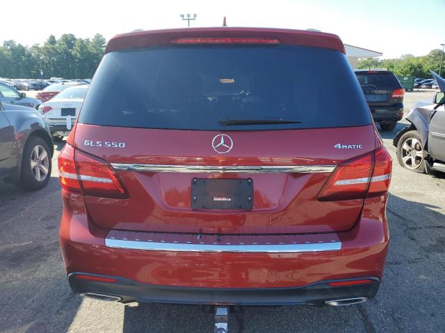 4JGDF7DE8HA873849 - 2017 MERCEDES-BENZ GLS 550 4MATIC RED photo 6