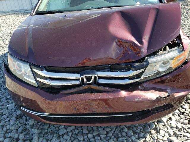 5FNRL5H30GB104557 - 2016 HONDA ODYSSEY SE BURGUNDY photo 12