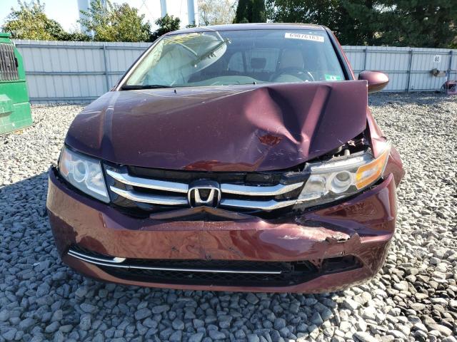 5FNRL5H30GB104557 - 2016 HONDA ODYSSEY SE BURGUNDY photo 5