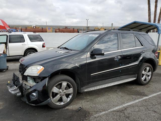 4JGBB8GB7BA729128 - 2011 MERCEDES-BENZ ML 350 4MATIC BLACK photo 1