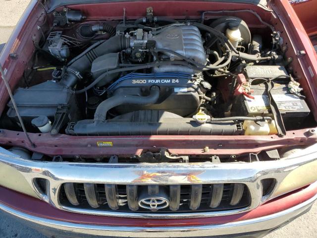 5TESN92N94Z362339 - 2004 TOYOTA TACOMA XTRACAB PRERUNNER წითელი ფოტო 11