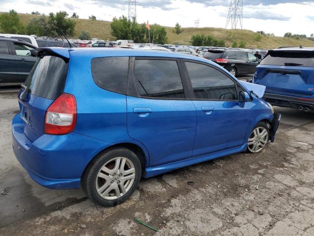 JHMGD38657S064075 - 2007 HONDA FIT S 蓝色 照片 3