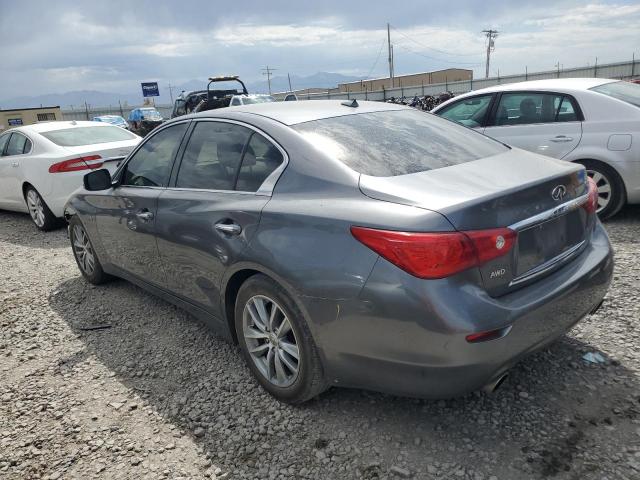 JN1BV7AR3EM681838 - 2014 INFINITI Q50 BASE GRAY photo 2