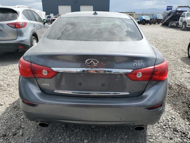 JN1BV7AR3EM681838 - 2014 INFINITI Q50 BASE GRAY photo 6