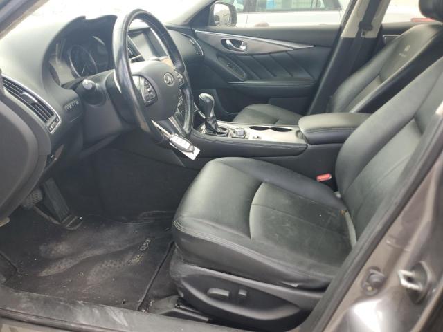 JN1BV7AR3EM681838 - 2014 INFINITI Q50 BASE GRAY photo 7