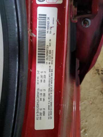 1B3LC56R98N571610 - 2008 DODGE AVENGER SXT 红色 照片 12