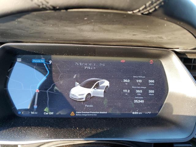 5YJSA1E27KF303996 - 2019 TESLA MODEL S Սպիտակ լուսանկար 9