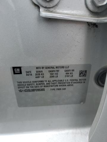 1G11C5SL8EF285365 - 2014 CHEVROLET MALIBU 1LT SILVER photo 12