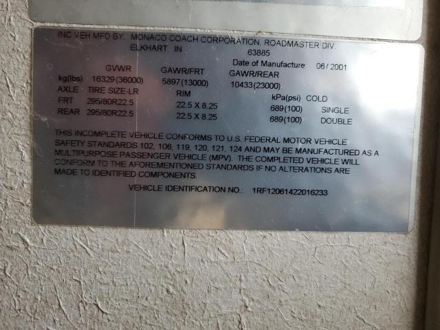 1RF12061422016233 - 2002 ROADMASTER RAIL DYANASTER Коричневий фото 10