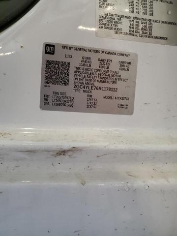2GC4YLE76R1178112 - 2024 CHEVROLET SILVERADO K2500 HEAVY DUTY WHITE photo 12