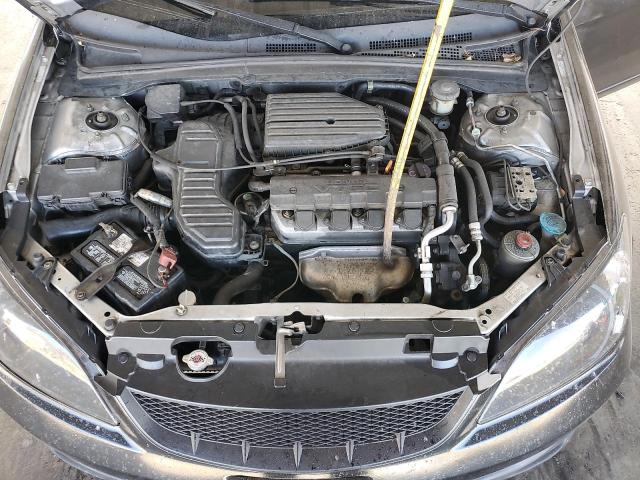 JHMES26745S000724 - 2005 HONDA CIVIC EX Czarny zdjęcie 11