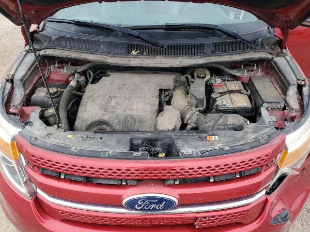 1FMHK8F8XCGA39629 - 2012 FORD EXPLORER LIMITED Կարմիր լուսանկար 12