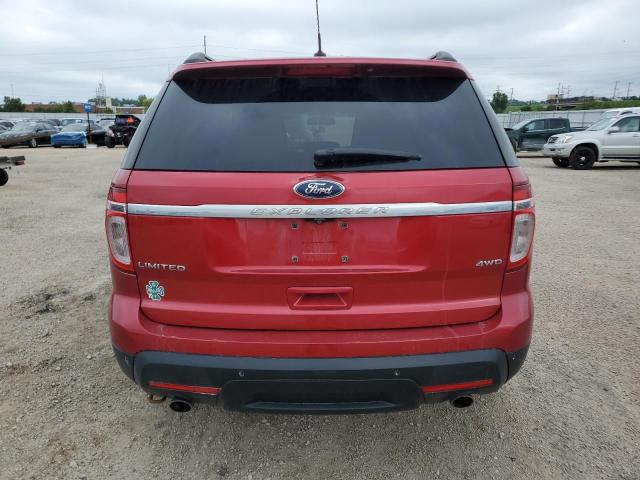 1FMHK8F8XCGA39629 - 2012 FORD EXPLORER LIMITED Կարմիր լուսանկար 6