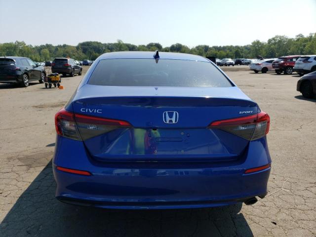 2HGFE2F50NH540124 - 2022 HONDA CIVIC SPORT BLUE photo 6