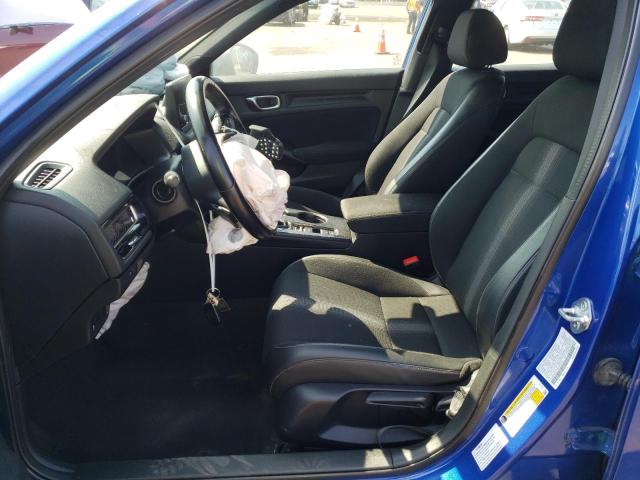 2HGFE2F50NH540124 - 2022 HONDA CIVIC SPORT BLUE photo 7