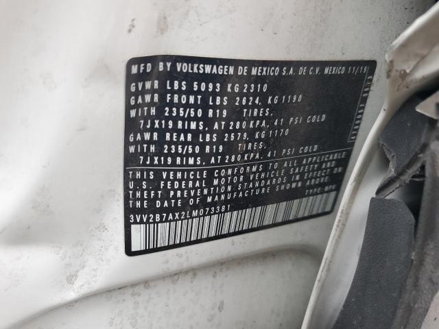 3VV2B7AX2LM073381 - 2020 VOLKSWAGEN TIGUAN SE Ağ foto 13