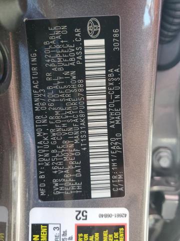 4T1S31AK8PU057888 - 2023 TOYOTA CAMRY SE NIGHT SHADE GRAY photo 13