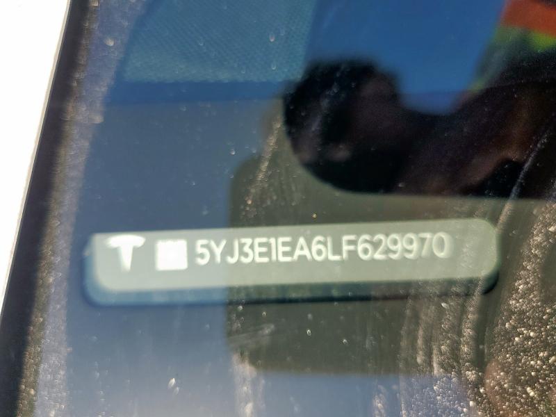 5YJ3E1EA6LF629970 - 2020 TESLA MODEL 3 BLACK photo 13