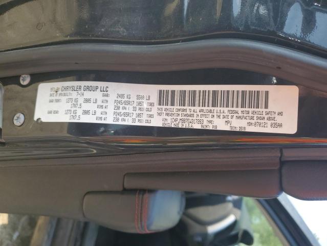 1C4PJMBB7EW317263 - 2014 JEEP CHEROKEE TRAILHAWK BLACK photo 12