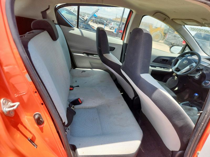 JTDKDTB33C1001471 - 2012 TOYOTA PRIUS C ORANGE photo 10