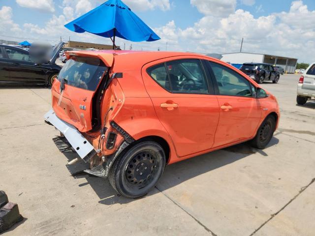 JTDKDTB33C1001471 - 2012 TOYOTA PRIUS C ORANGE photo 3